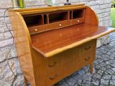 Vintažinis mid century tikmedžio sekreteras - nuotraukos Nr. 2