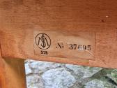 Vintažinis mid century tikmedžio sekreteras - nuotraukos Nr. 6
