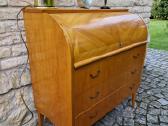 Vintažinis mid century tikmedžio sekreteras - nuotraukos Nr. 13