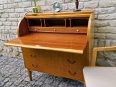 Vintažinis mid century tikmedžio sekreteras - nuotraukos Nr. 21