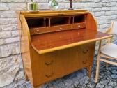 Vintažinis mid century tikmedžio sekreteras - nuotraukos Nr. 23