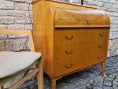 Vintažinis mid century tikmedžio sekreteras - nuotraukos Nr. 26