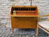 Vintažinis mid century tikmedžio sekreteras - nuotraukos Nr. 31