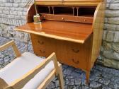 Vintažinis mid century tikmedžio sekreteras - nuotraukos Nr. 35