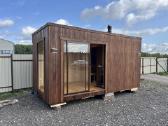 Pirtis sauna 5x2.5 su termo mediena