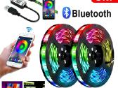 Įvairios!LED Rgb hermetiška juosta, 5 metrai su bt