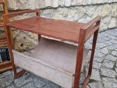 Vintažinis mid century tikmedžio staliukas - nuotraukos Nr. 6