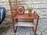 Vintažinis mid century tikmedžio staliukas - nuotraukos Nr. 18