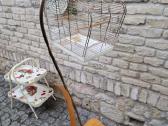 Vintažinis mid century paukščių narvelis su stovu - nuotraukos Nr. 20