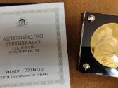 Auksinis medalis Vilniui 700 metu,5 uncijos - nuotraukos Nr. 6