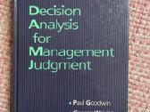 Decision analysis for Management Judgment