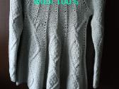 H&m Hand knitted grynos vilnos mėtinis megztinis