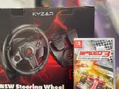 Žaidimų vairas su pedalais pc laptop switch kyzar - nuotraukos Nr. 3