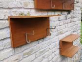 Vintažinė mid century autorinė tikmedžio kabykla - nuotraukos Nr. 3