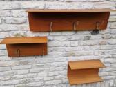 Vintažinė mid century autorinė tikmedžio kabykla - nuotraukos Nr. 15