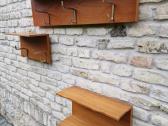 Vintažinė mid century autorinė tikmedžio kabykla - nuotraukos Nr. 31