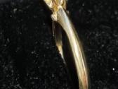 14k/585 geltono aukso žiedas su 0,78ct briliantu. - nuotraukos Nr. 6