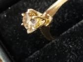 14k/585 geltono aukso žiedas su 0,78ct briliantu. - nuotraukos Nr. 7