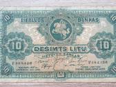 1927 metų 10 litų smetoniškas banknotas