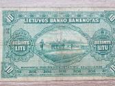 1927 metų 10 litų smetoniškas banknotas - nuotraukos Nr. 2