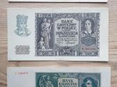 1940 1941 metų zlotai Lenkija banknotų komplektas