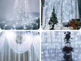 LED Usb Užuolaida - Girlianda, Šaltai Balta - nuotraukos Nr. 3