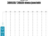 LED Usb Užuolaida - Girlianda, Šaltai Balta - nuotraukos Nr. 6