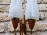 Vintažinis mid century sieninis šviestuvas-bra