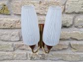 Vintažinis mid century sieninis šviestuvas-bra - nuotraukos Nr. 7