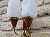 Vintažinis mid century sieninis šviestuvas-bra - nuotraukos Nr. 14