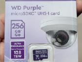 Wd Purple 256 GB Surveillance microsd XC Class 1