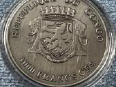 Moneta Congo 2017m. 1000 Franks, cu-ni - nuotraukos Nr. 2