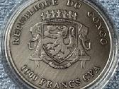 Moneta Congo 2017m. 1000 Franks, cu-ni - nuotraukos Nr. 2