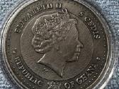 Moneta Ghana 2016m. 5 cedis, cu-ni - nuotraukos Nr. 2