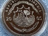 Moneta Liberia 2005m. 5 dollars, cu-ni - nuotraukos Nr. 2