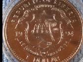 Moneta Liberia 1994m. 1 dollar, cu-ni - nuotraukos Nr. 2