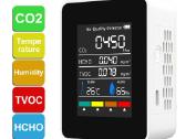 Oro kokybės detektorius Co2 Hcho Tvoc drėgmės temp