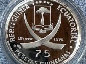 Moneta Guinea, 75 pesetas, cu-ni - nuotraukos Nr. 2