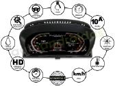 Bmw X5 E70 X6 E71 LCD skaitmeninis spidometras - nuotraukos Nr. 6