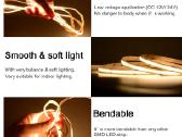 Cob LED juosta 4000k, 480 LED, Dc 24v, 5m - nuotraukos Nr. 5