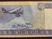 10 Litų 2007 m. žemas numeris Aa0000957 Unc - nuotraukos Nr. 2
