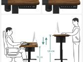 Nauji elektriniai kilnojami stalai, įvairių spalvų - nuotraukos Nr. 2