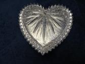 Dėžutė krištolinė širdelė ~9*10cm sunki vintažinė - nuotraukos Nr. 16