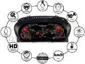 Bmw 5 E60 E61 6 E63 E64 2004-10 LCD spidometras - nuotraukos Nr. 5