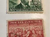 1918 - 1938m pašto ženklai