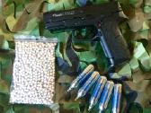 Airsoft Sig Sauer Co2 + balionėliai + šratai