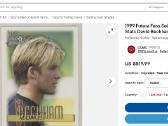 David Beckham 1999 Futera Fans Selection Korta - nuotraukos Nr. 4