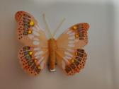 Dekoratyvinis drugelis segtukas, oranžinis - nuotraukos Nr. 2