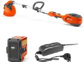 Husqvarna 215il trimeris įkrovikliu ir baterija