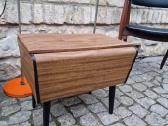 Vintažinis mid century pufas-daiktadėžė.